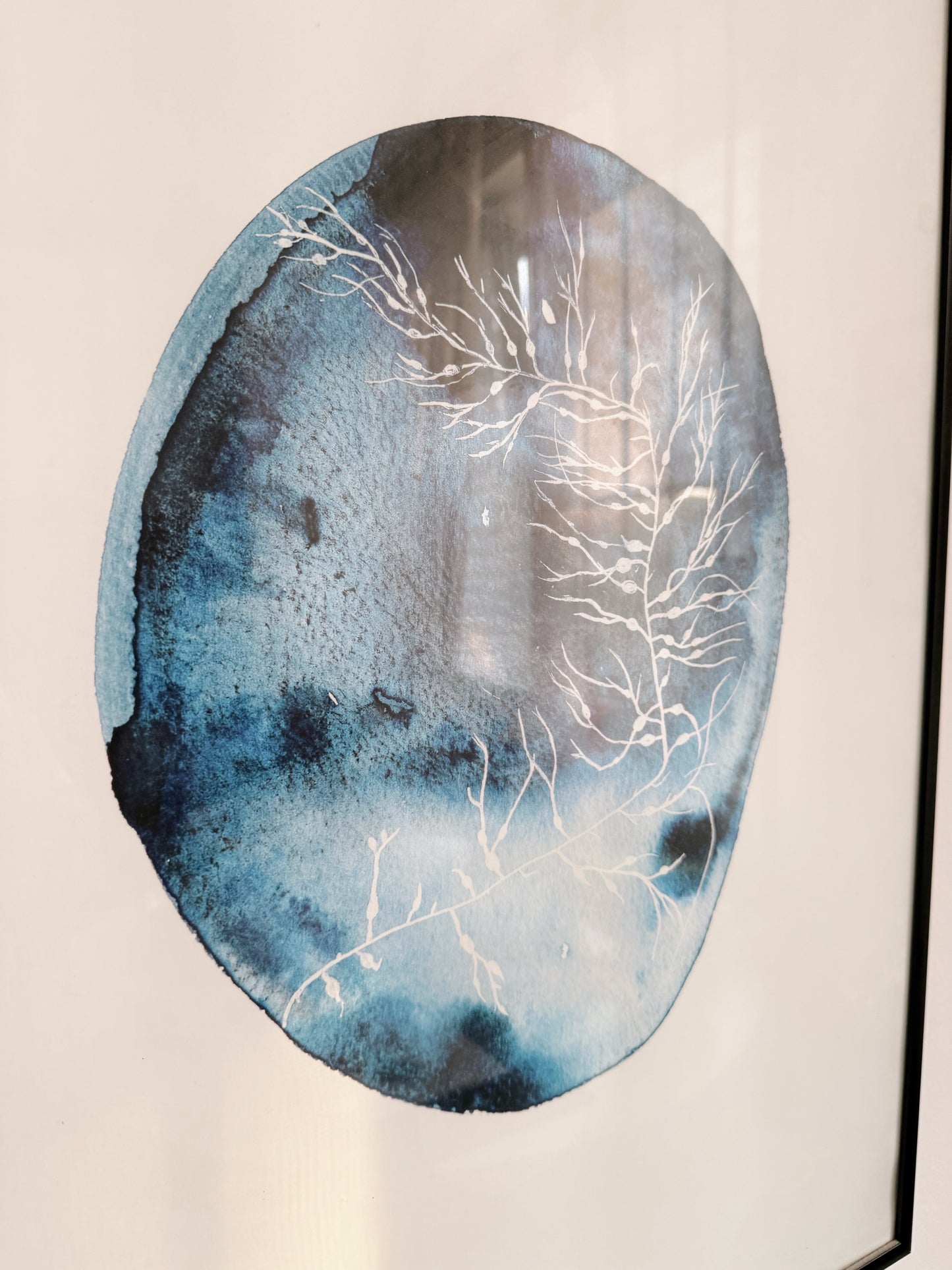 50x70 - Statement Breathe 1 - Fin Grain - Watercolor painting