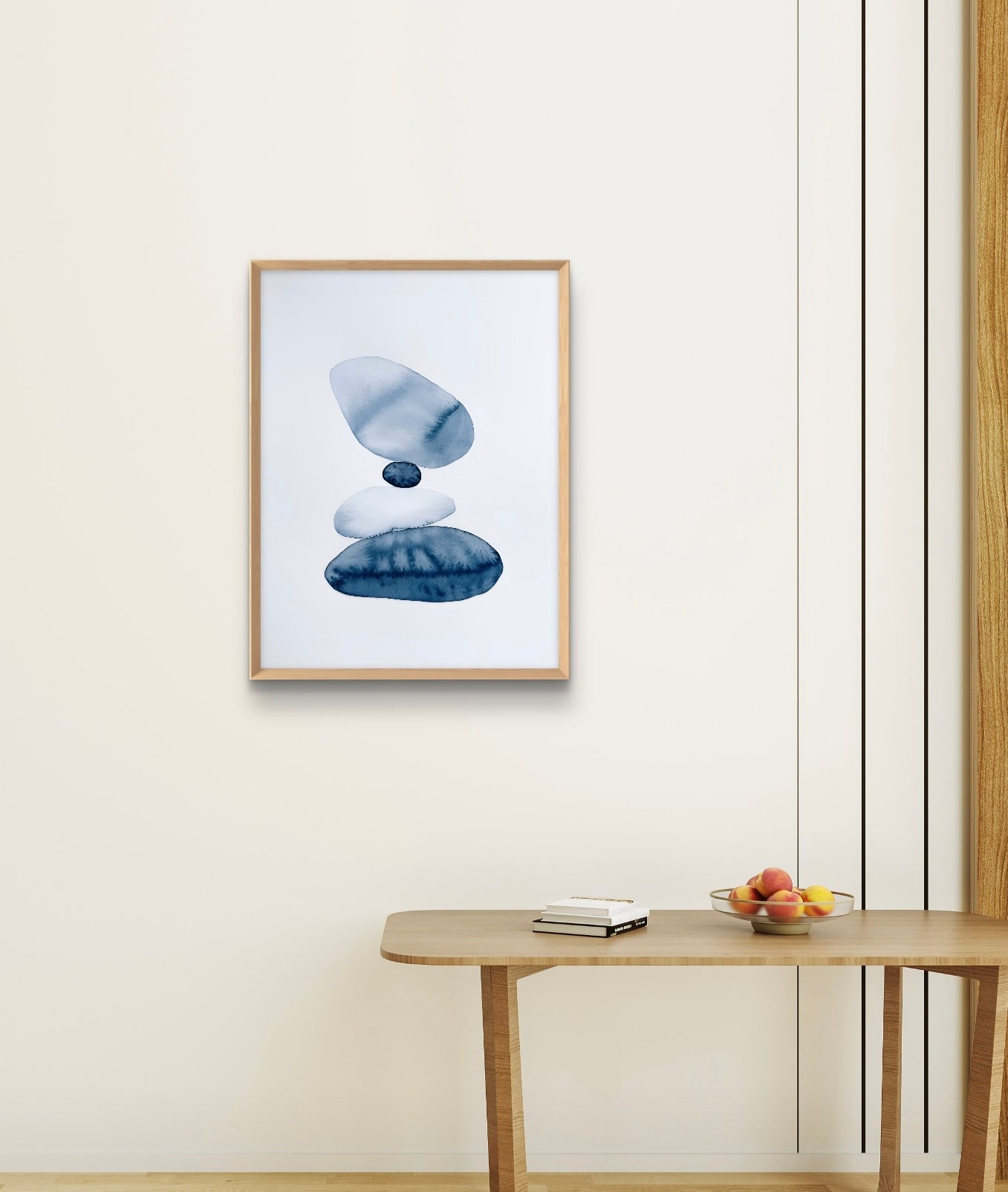 A4 Original - Zen Stones Collection - Fine Grain 2 - Pictură în acuarelă