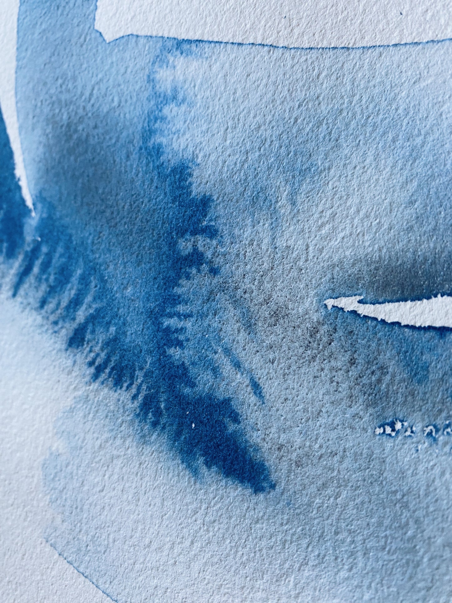 50x70 Original - Statement Breathe 2 - Fin Grain - Watercolor painting