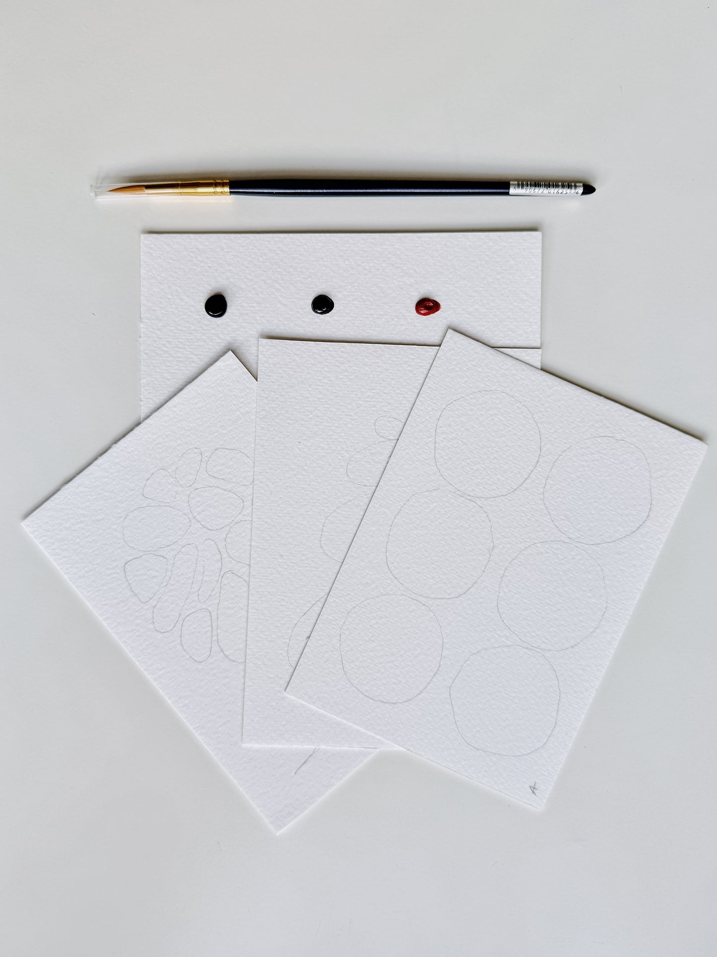 Set pictura Pauza de relaxare - Pictura pe numere in acuarela  - Handmade - Materiale profesionale