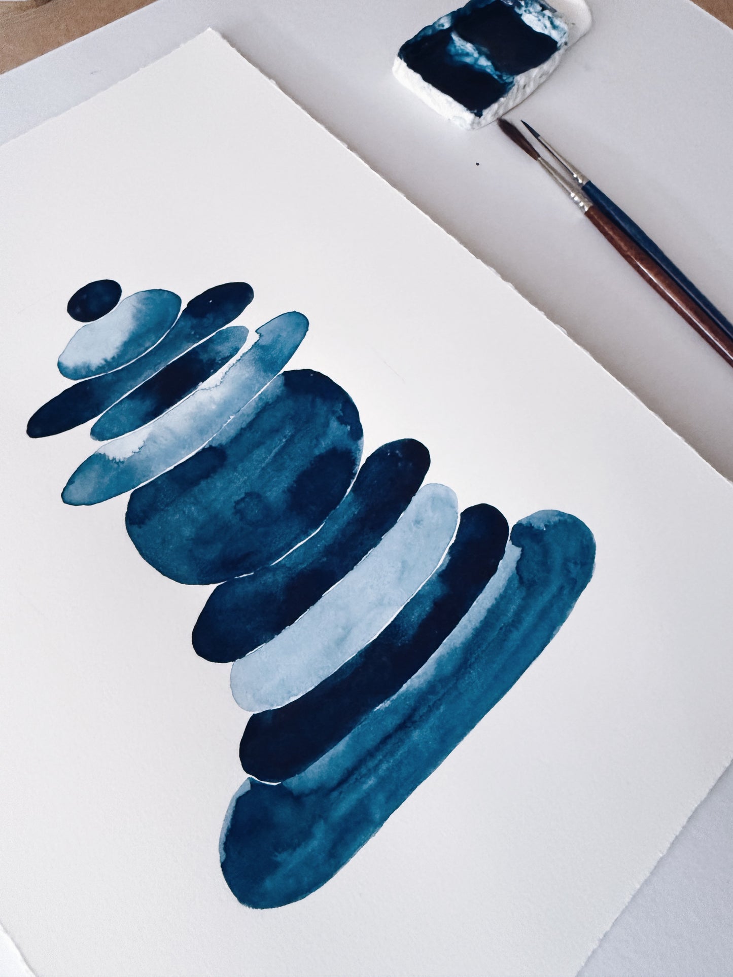 A4 Original - Zen Stones Collection - Hot Pressed 1 - Pictură în acuarelă