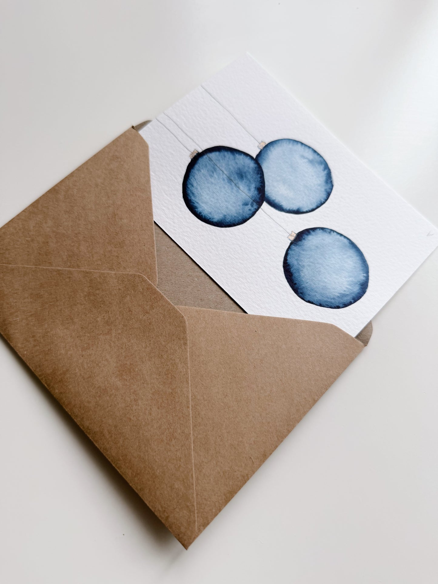 Set pictura 3 Cadouri de Craciun - Pictura pe numere in acuarela  - Handmade - Materiale profesionale + plicuri pentru cadou