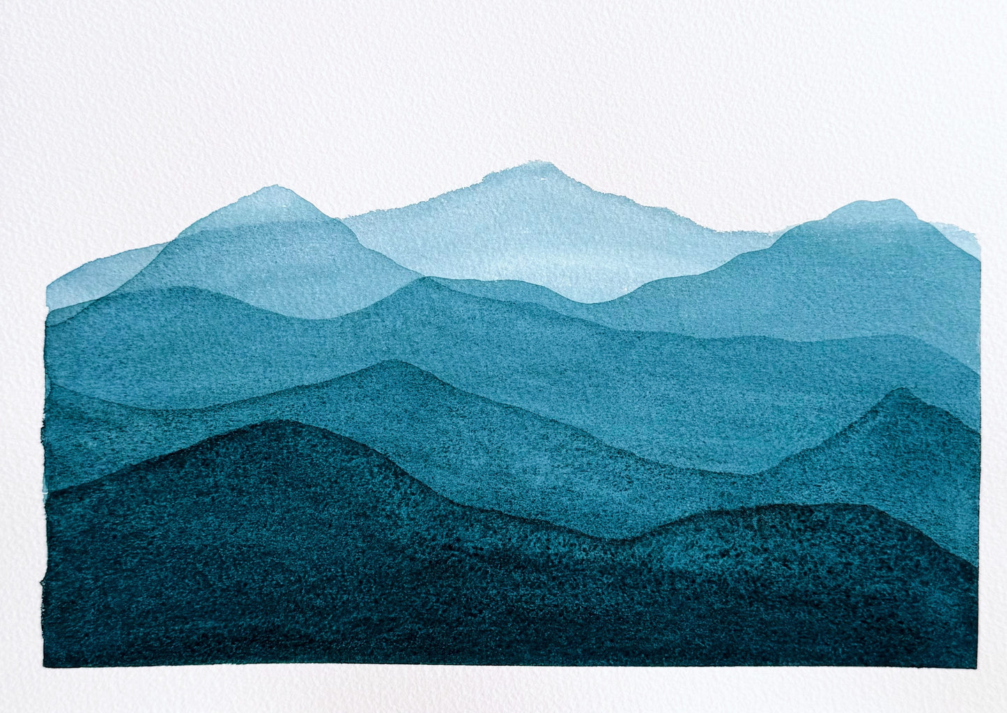 A4 Original - Imperfect Collection - Toscana 2 - High Grain - Watercolor painting