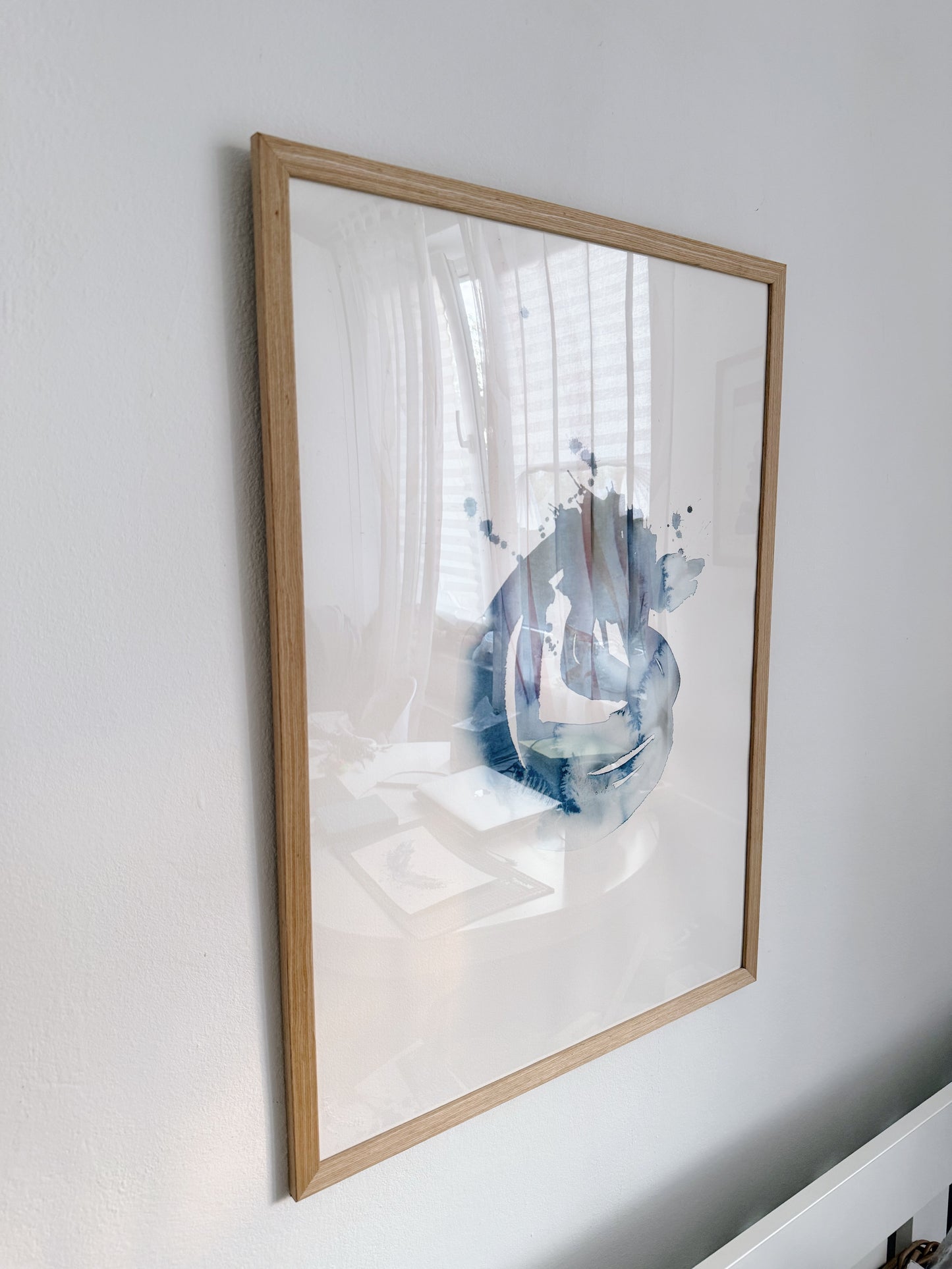 50x70 Original - Statement Breathe 2 - Fin Grain - Watercolor painting