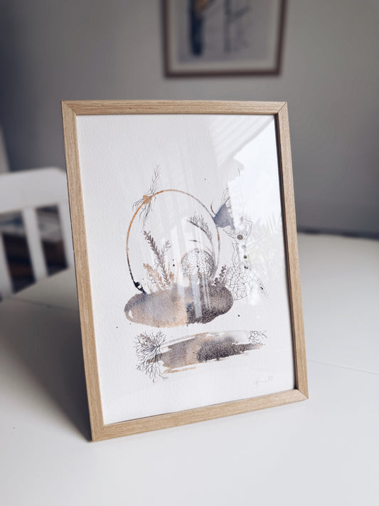 A4 Original - Tundra collection 2 - High Grain - Watercolor painting