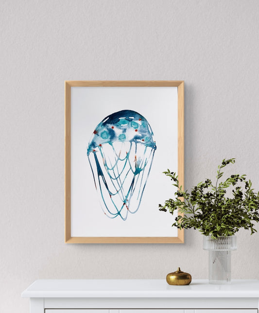 A4 Original - Imperfect Collection Jelly Fish 2 - Fine - Watercolor painting