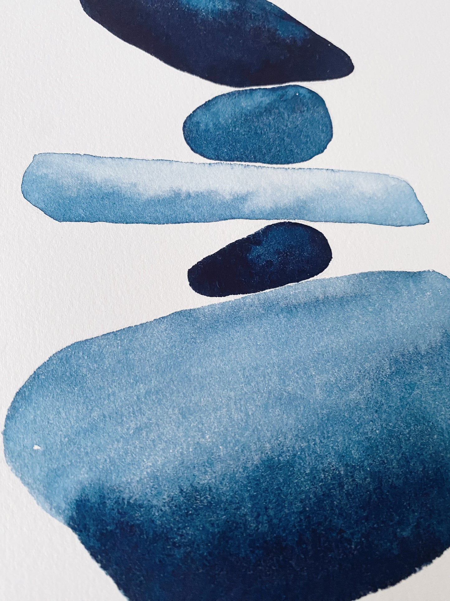 A4 Original - Colectia Zen Stones  - Cold Pressed 2 - Pictura in acuarela
