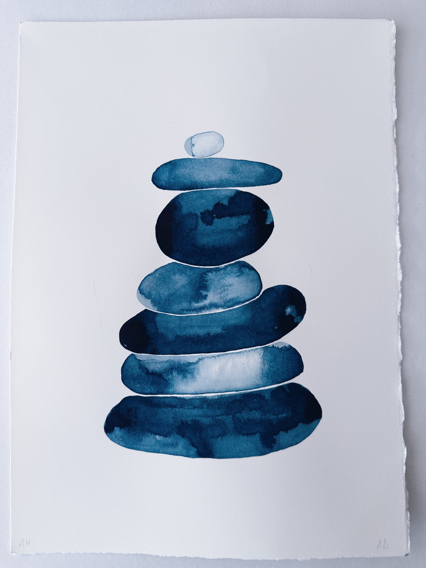 A4 Original - Zen Stones Collection - Hot Pressed 2 - Pictură în acuarelă